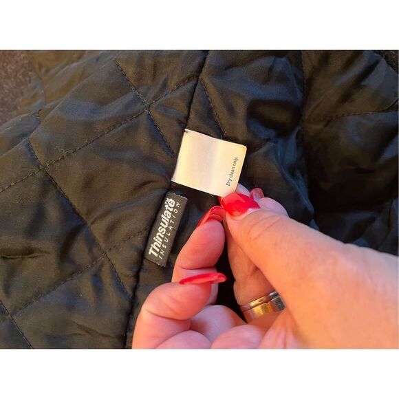 J. Crew Charcoal Wool Cashmere Blend A-Line Pea Coat sz M EUC - Picture 10 of 11